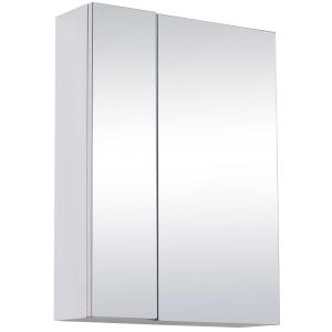 HOMCOM Stainless Steel Bathroom Mirror Cabinet, 59x43x16 cm