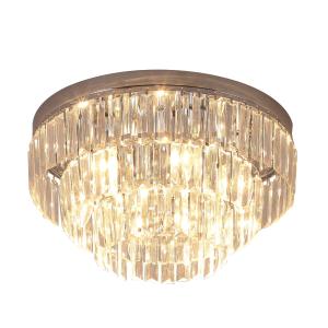 HOMCOM Crystal Light Chandelier, Ф40x30H cm-Steel/Crystal