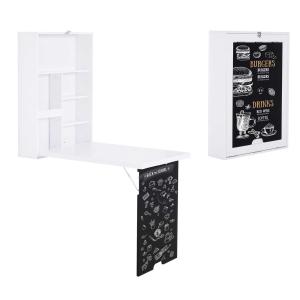 Opklapbare wandtafel opklapbare wandtafel klaptafel computertafel schoolbord MDF wit