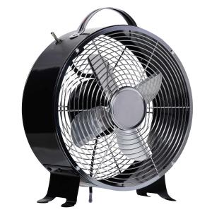 HOMCOM 26CM Electrical Table Desk Fan 2-Speed Portable for Home Office,Black
