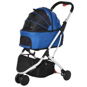 PawHut Detachable Pet Stroller 2-In-1 Foldable Dog Cat Travel Carriage Carrying Bag