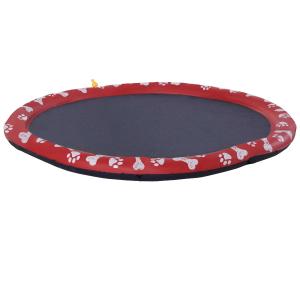 PawHut Splash Pad Sprinkler for Pets Dog Bath Pool Water Game Mat Outdoor 170cm