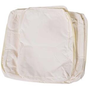 Outsunny Rattan Furniture Cushion Cover Replacement Set, 8 pcs-Cream