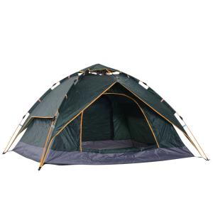 Outsunny Three Man Pop Up Tent Camping Festival Hiking Family Travel Shelter Portable