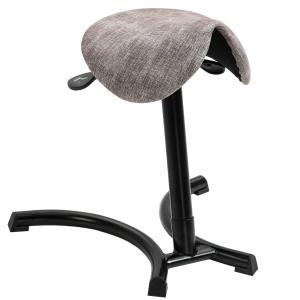HOMCOM® Sattelhocker Bürohocker Khaki