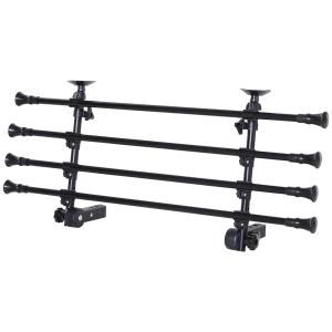 PawHut® Schutzgitter für Hund Auto Hundegitter Gepäckgitter Trenngitter verstellbar Schwarz