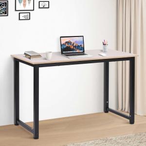 HOMCOM® Schreibtisch Computertisch Bürotisch Schwarz 120 x 60 x 76 cm