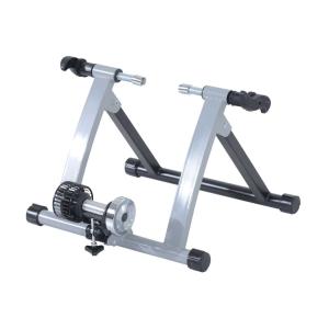 HOMCOM® Rollentrainer Fahrrad Rennrad Heimtrainer Rolle Silber