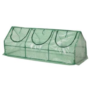 Outsunny® Gewächshaus mit Fenster PE Treibhaus Tomatenhaus Frühbeet 180x60x60cm Grün