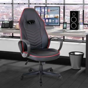 Vinsetto® Gamingstuhl Chefsessel Rot Schwarz