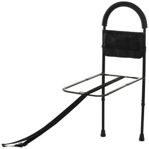 HOMCOM® Höhenverstellbare Aufstehhilfe Haltegriff mit Aufbewahrungstasche Schwarz