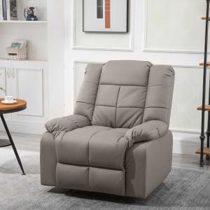 Sofa z masażem fotel TV fotel relaksacyjny z funkcją podgrzewania fotel z funkcją odchylania szary HOMCOM®