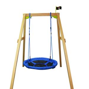 HOMCOM HUŚTAWKA HAMAK KOKON BUJAK OGRODOWY DLA DZIECI 100cm do 100kg niebieska