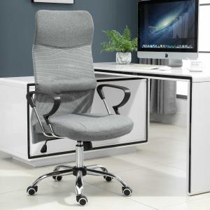 krzesło biurowe fotel gamingowy ergonomiczne krzesło obrotowe krzesło do biurka len szary