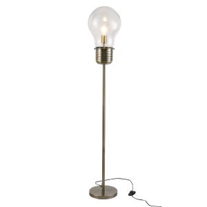 Lampa podłogowa w stylu industrialnym Lampa stojąca LED oprawka E27 brąz
