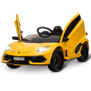 Lamborghini SVJ samochód dla dzieci 3-8 lat z MP3 Żółty HOMCOM®
