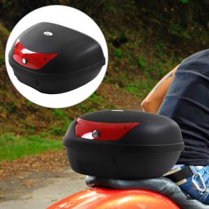 Kufer motocyklowy Kufer na skuter Kufer do motocykli skuterów motorowerów 48 l Kufer na kask czarny