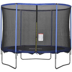 Trampolina z siatką zabezpieczającą Trampolina ogrodowa Stal Ø 305 x wys. 248 cm