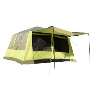 Namiot kempingowy 2 kabiny sypialne namiot kopułowy rodzinny 4-8 osób 410x310 cm Outsunny