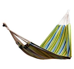 Hamak ogrodowy wieloosobowy 210x145cm- zielono-żołto-niebieski Outsunny