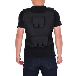 HOMCOM® Kamizelka Treningowa z Obciążeniem 15 kg Trening Siłowy Fitness Oxford Żelazo Czarny