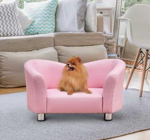 PawHut LEGOWISKO SOFA KANAPA DLA PSA I KOTA różowa