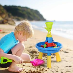 HOMCOM® Zabawka Edukacyjna do Piasku dla Dzieci Park Wodny 21 Części od 3 Roku Życia PP Wielokolorowy