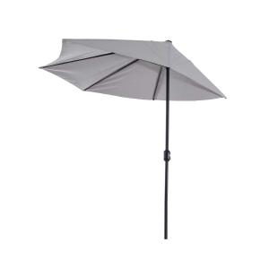 Outsunny PARASOL OGRODOWY ALUMINIOWY Z KORBKĄ półkolisty