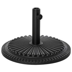 Outsunny Cement Outdoor Garden Round Parasol Base Black