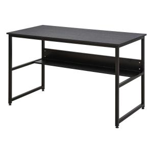 HOMCOM bureau voor werkkamer computertafel kantoortafel thuiskantoor modern design spaanplaat metaal zwart 120 x 60 x 75 cm