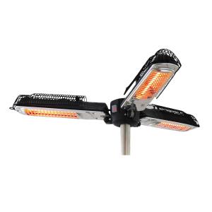 Outsunny Electric Infrared Quartz Heater, 1500 W-Black