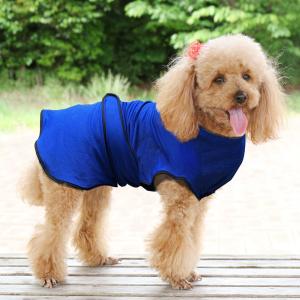 PawHut Dog Cooling Coat, Adjustable Size, Back Length 40 cm, Polyester-Blue