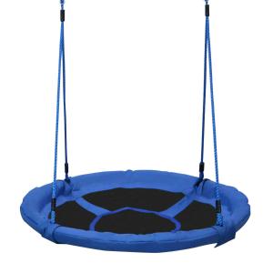 HOMCOM Kids Round Tree Swing ø100cm - Blue