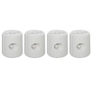 Outsunny Tent Weight Base, 4pcs Plastic Anchor Weights-White