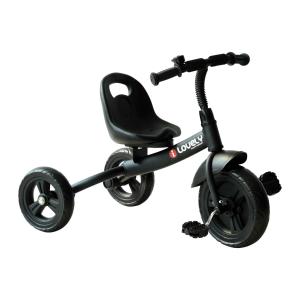 HOMCOM Toddler Three Wheel Plastic Tricycle Bike Black