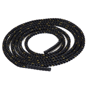 Lina treningowa lina fitness z termokurczliwymi uchwytami poliester Ø38mmx9m
