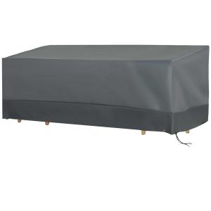 Outsunny 190x72cm Outdoor Garden Rattan Furniture Protective Cover Water UV Resistant