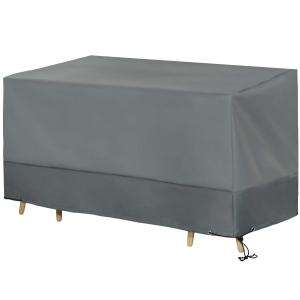 Outsunny 127x72cm Outdoor Garden Rattan Furniture Protective Cover Water UV Resistant