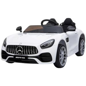 HOMCOM Coche Eléctrico Infantil Coche Juguete Niño 3 Años+ con Mando a Distancia con Música y luz Faro Delantero Carga 40kg 117x74x49cm