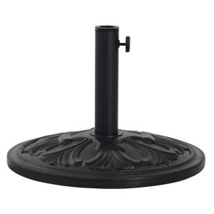 Outsunny® Soporte de Sombrilla Redondo Ajustable Universal Pie de Parasol de Cemento Φ48x34cm