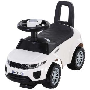 HOMCOM Quad Correpasillos Niño Coche sin Pedales para Bebé Juguete Andador Estilo Carrera con Orador 60x38x42cm