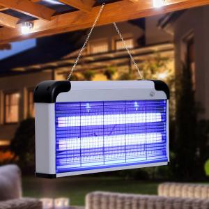 Outsunny Antimosquitos Eléctrico Lámpara Anti-mosquitos Eléctrica Profesional Mata Mosquitos Eléctrico 30W Área 60metros cuadrados con Luz UV