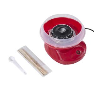 HOMCOM Máquina para Nubes de Algodón de Azúcar Acero Inox. y Aluminio 450W-550W 27x26x18cm Rojo