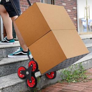 DURHAND Carretilla Plegable para Escalera con Ruedas Carga 150kg Carretilla de Mano Portátil