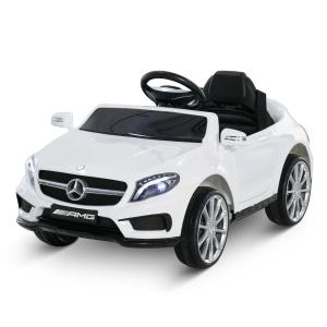 HOMCOM Coche Eléctrico para Niños 3+ Años Automóviles Infantiles Mercedes Benz GLA con Mando a Distancia MP3 USB Luces y Sonidos Apertura de Puerta Carga 30kg 100x58x46cm