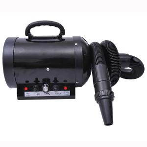 PawHut® Secador Profesional de Pelo para Perros Gatos y Mascotas Potencia con 2800W + Tubo Flexible 2,1 metros Negro
