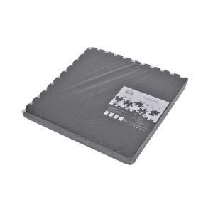 HOMCOM Alfombra Puzzle 6 Piezas Esterilla Protectora de Suelo con Bordes de Espuma EVA de 2,16 m² para Fitness Gimnasio Juego 60x60x1,2cm