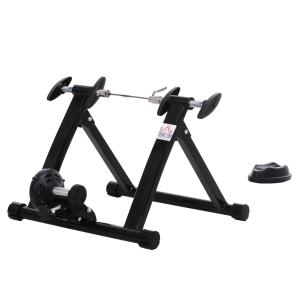 HOMCOM Rodillo Magnético de Ciclismo Rodillo Entrenamiento Bicicleta Plegable 54.5x47.2x39.1cm Acero
