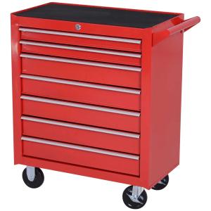 DURHAND Carro de Herramientas con Ruedas Caja Taller Cerradura tipo Mueble de Almacenamiento