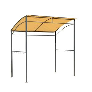 Outsunny Cobertizo Barbacoa Acero Poliester 170 g/m2 215x150x220cm